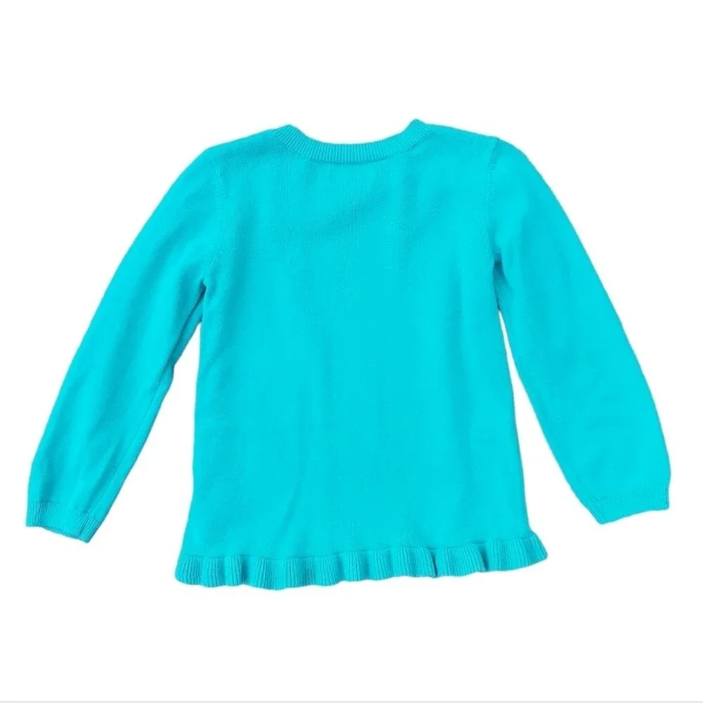 Children's Place 4T Teal Sweater With A Yellow Star